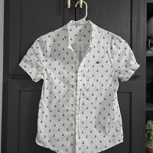 Vineyard Vines Boys Button-Down – Nautical Print